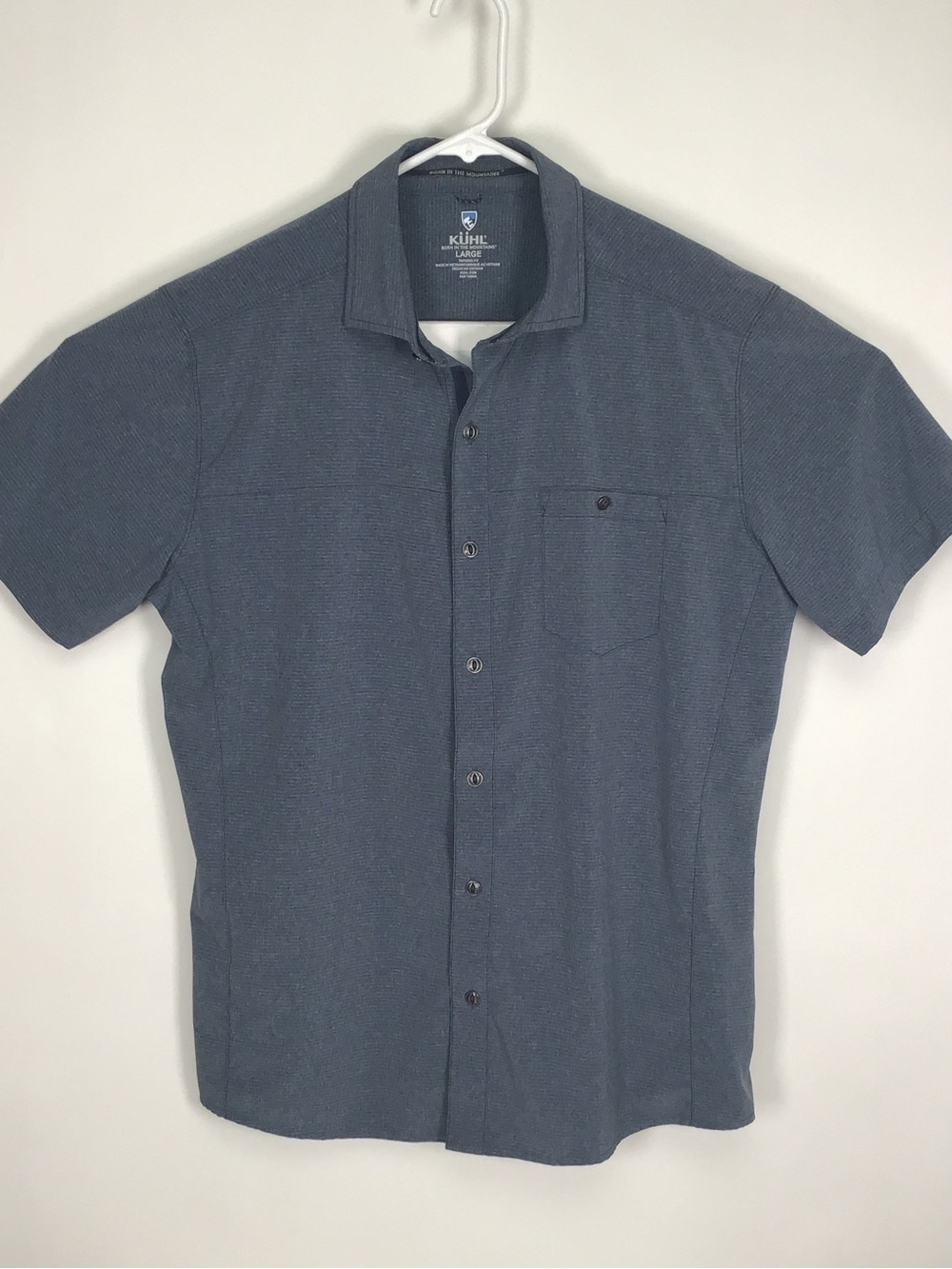 Kuhl Optimizr men’s short sleeve button up shirt large